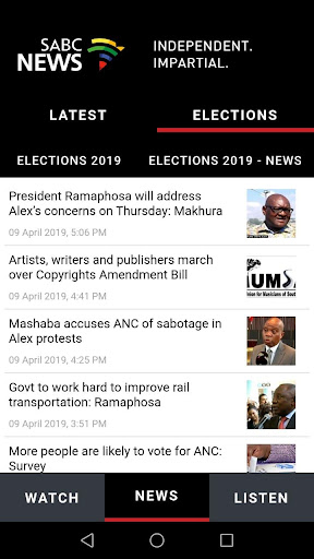 SABC News Screen 3