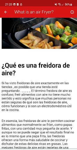 Air Fryer Shopping and Recipes Screen 3