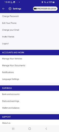 Wassal Driver Screen 3