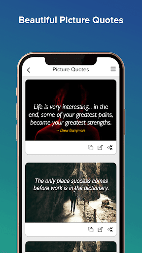 Picture Quotes and Creator App Screen 2