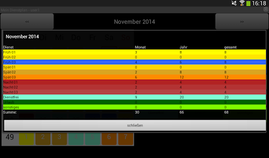 My Roster My Shift Plan Screenshot