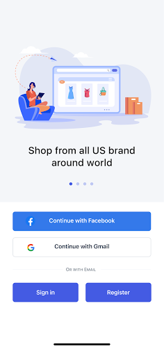 Android application Shopiniworld screenshort