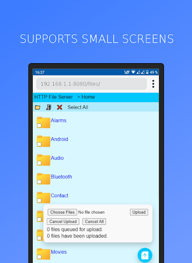 HTTP File Server (+WebDAV) Screen 3