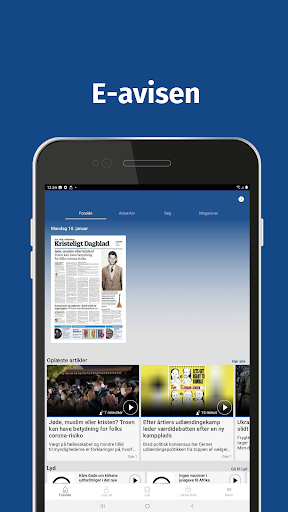 Android application Kristeligt Dagblad e-avis screenshort