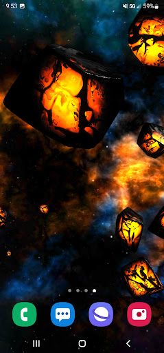 3D Asteroid Wallpaper Screen 3