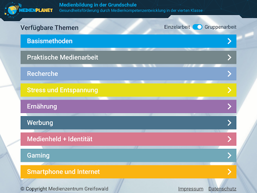 Android application Unterricht - Medienplanet screenshort