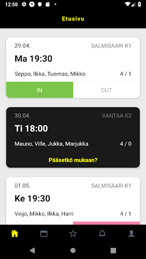 Android application Biitsi screenshort