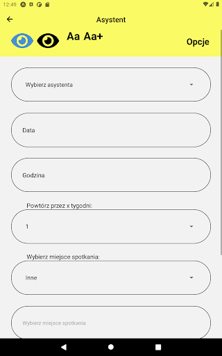 Android application MobiWsparcie UMCS screenshort