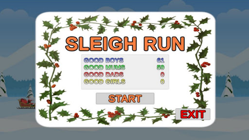 Android application Sleigh Run screenshort