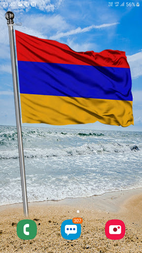 Armenia Flag Live Wallpaper Screen 2