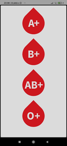Android application Blood Type Personality screenshort