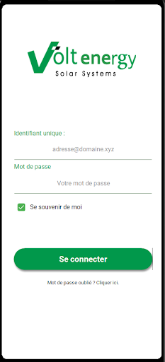 Android application VOLT ENERGY screenshort