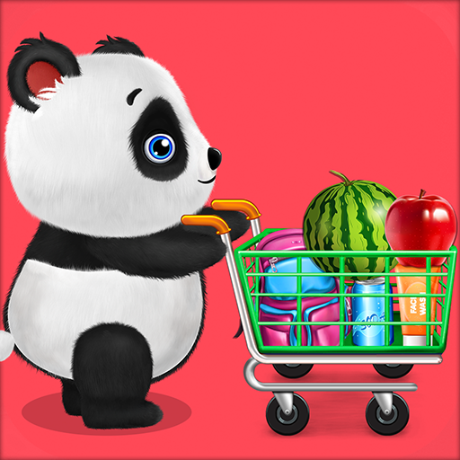 Panda-Supermarkt-Einkaufsspaß
