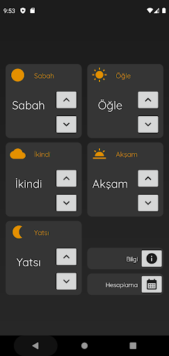 Android application Kaza Namazlarım screenshort