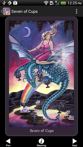 Screenshot of Crystal Visions Tarot