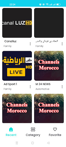 Android application TeleLive screenshort
