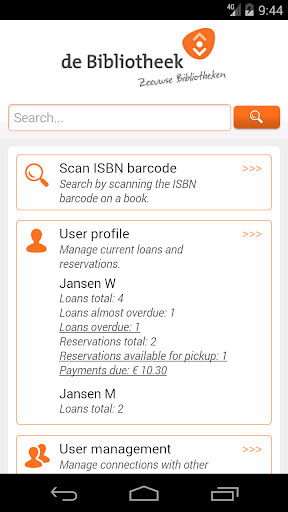 Android application Zeeuwse Bibliotheken screenshort