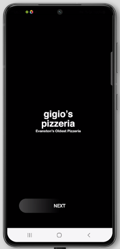 Android application Gigio's Pizzeria screenshort