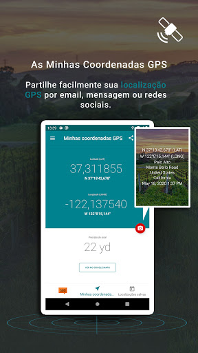 Visualização do aplicativo