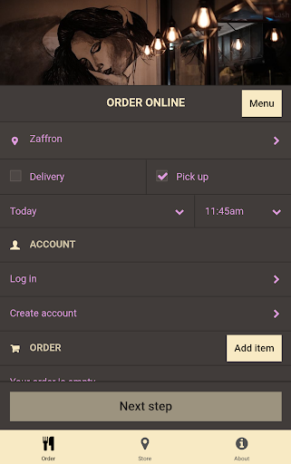 Android application Zaffron screenshort