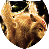 Winged wolf live wallpaper icon