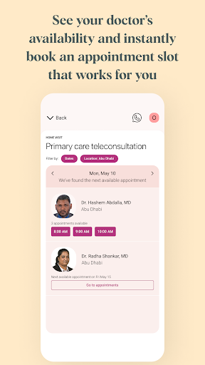 Android application Housecall - زيارة منزلية screenshort