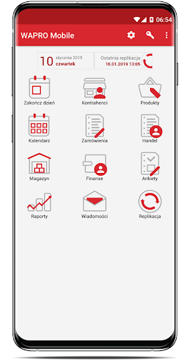 Android application WAPRO Mobile Handlowiec screenshort