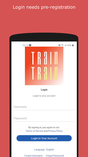 Android application TrainTrain Quiz screenshort