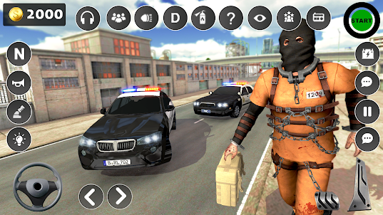 US Police Car: Car Gangster 3D