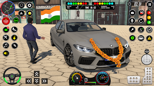 Android application Indian Bike and Car Game 3D screenshort