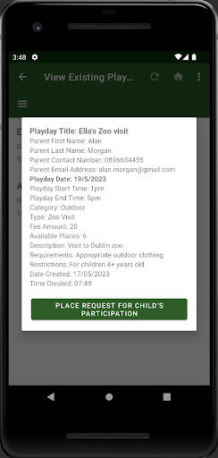 Special Needs Playdate Screen 3