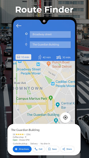 Android application GPS Navigation: Live Earth Map screenshort