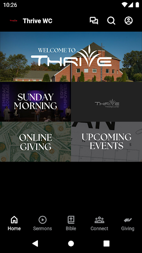Android application Thrive WC - NC screenshort