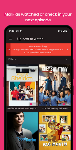 Android application Ticket Box: Client for Trakt screenshort