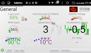 HobDrive OBD2 ELM327, car diagnostics, trip comp screenshot 1
