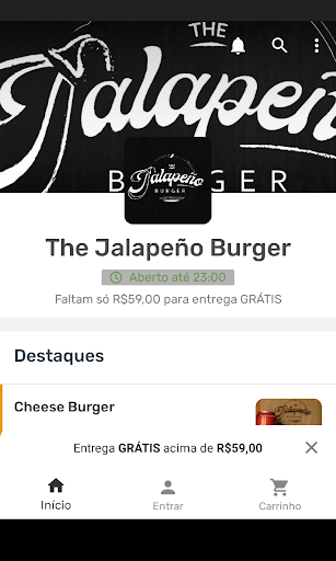 Android application The Jalapeño Burger screenshort