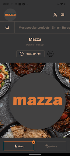 Android application Mazza Indian Takeaway screenshort