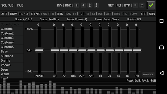 RE Equalizer FX Captura de tela