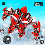 Cover Image of ดาวน์โหลด Flying Transform Robot Car Game: Car Robot Games 1.0.9 APK