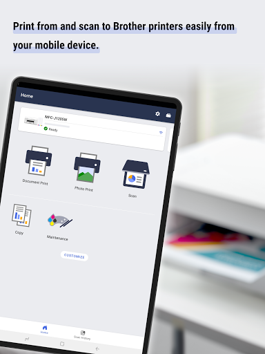 Screenshot of Brother Mobile Connect