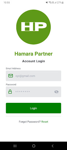Android application Hamara Partner screenshort