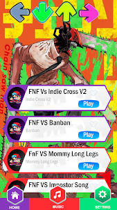 Chainsaw Man FNF Piano Tiles