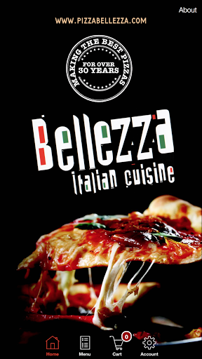 Android application Bellezza Italian Cuisine screenshort