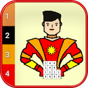 Superhero Color By Number  Icon