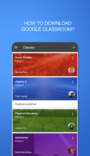 Android application Guide Learn online Classroom screenshort