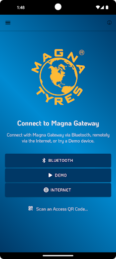 Android application Magna TPMS screenshort