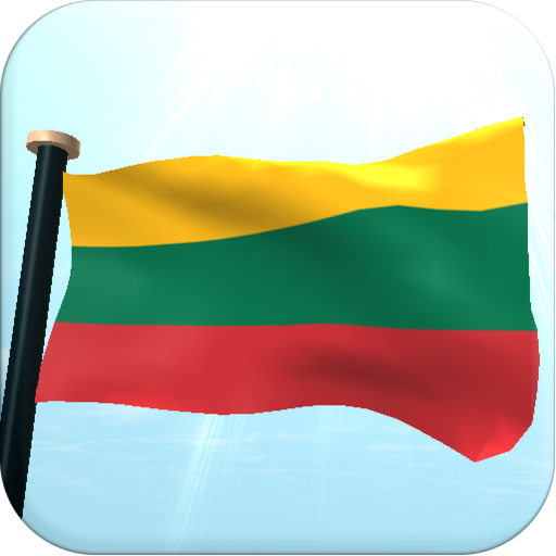 Lithuania Flag 3D Wallpaper logo