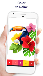 Pixel Art - color by number  screenshots 1
