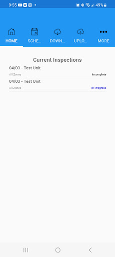 Android application Express Inspections 2.0 screenshort