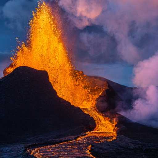 Volcano and Lava sounds logo